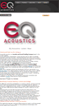 Mobile Screenshot of eqacoustics.com